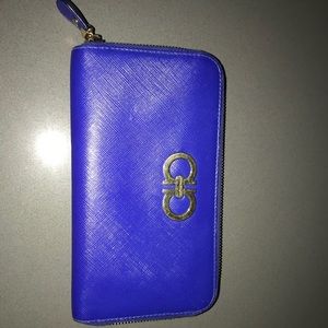 Blue Ferragamo Wallet